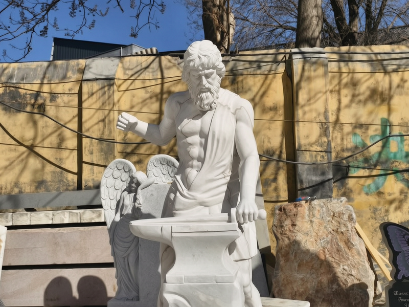 Hephaestus statue details
