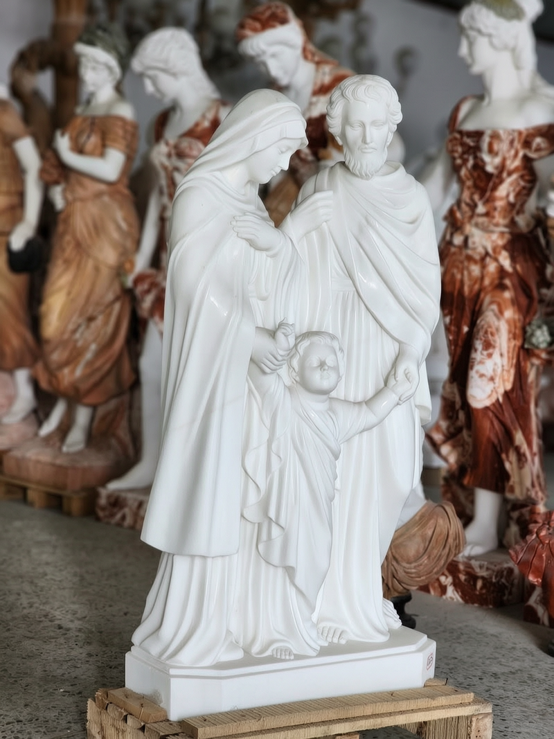 large holy family statue