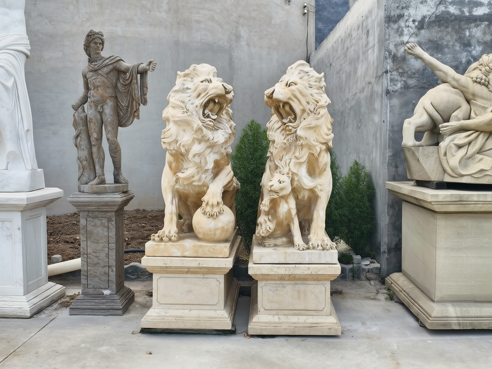 Roaring lion Sculpture