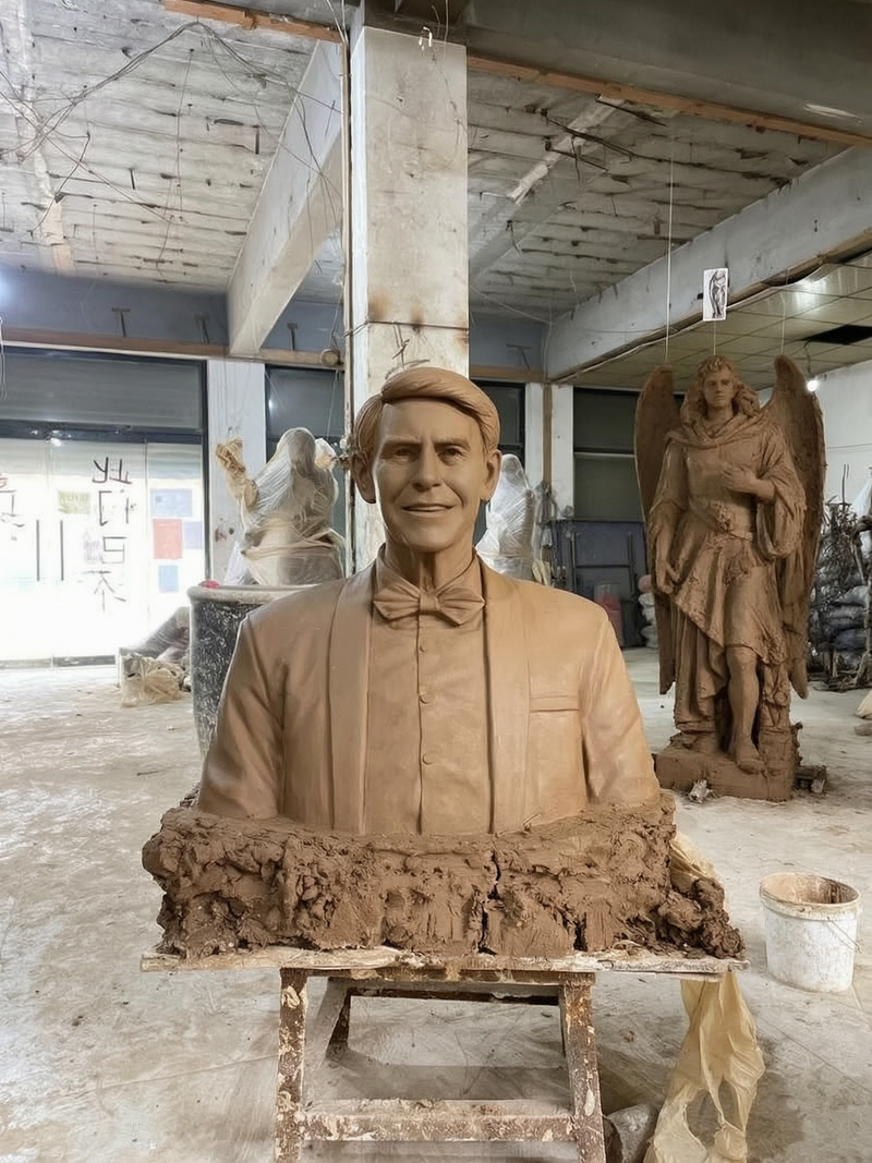 Custom Bronze Bust clay model
