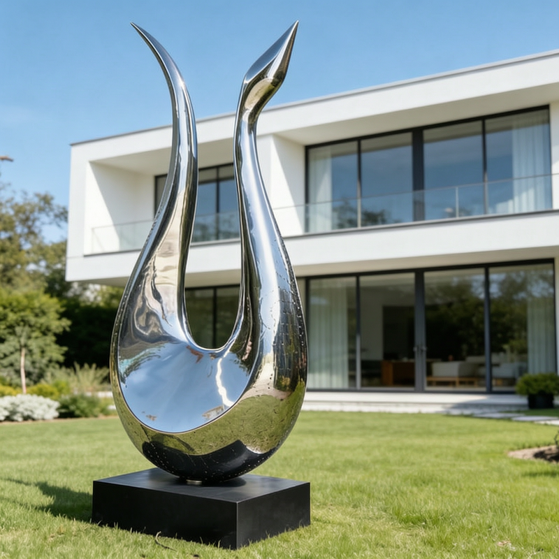 steel abstract sculpture