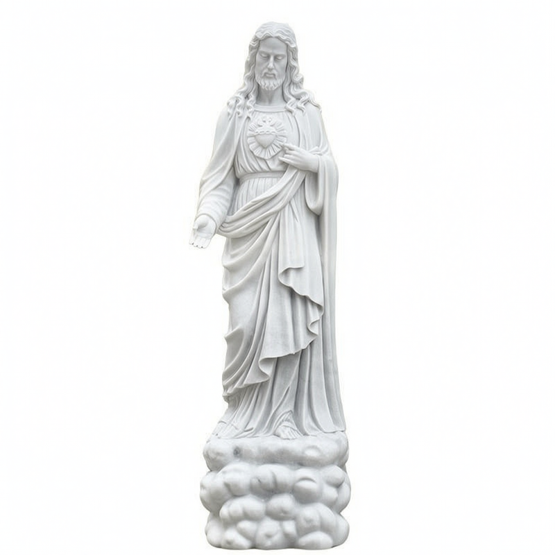 6 Feet Sacred Heart of Jesus Christ Statue with Cloud Base CHS-736