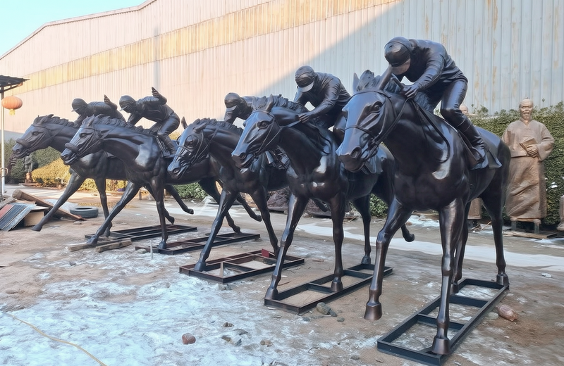 bronze thoroughbred sculpture