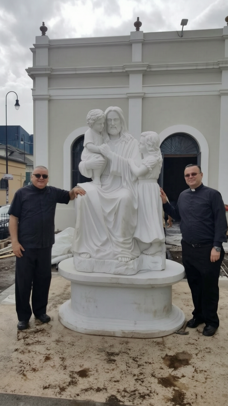 Life Size Jesus with Children Statue church feedback