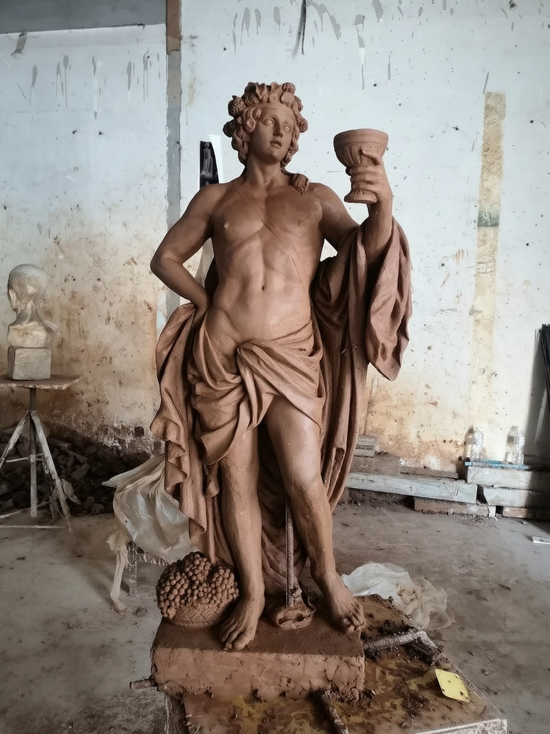 Bacchus clay model