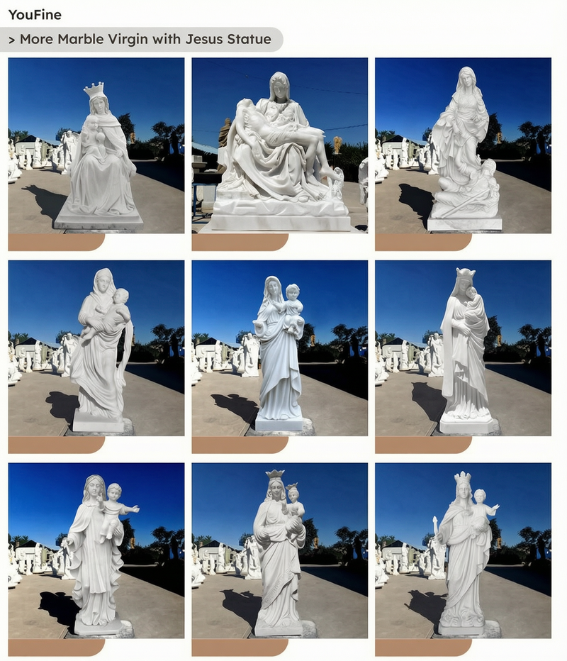 YOUFINE marble mary statue for sale