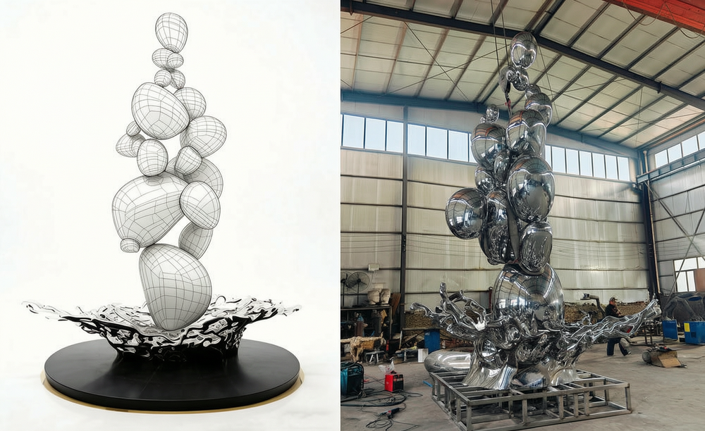 7.5m stainless steel sculpture project
