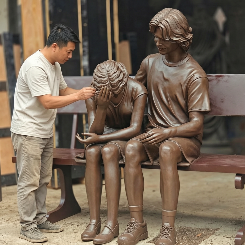 bronze sculpture quality inspection