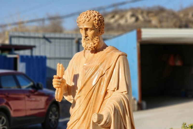 life size saint Peter statue details