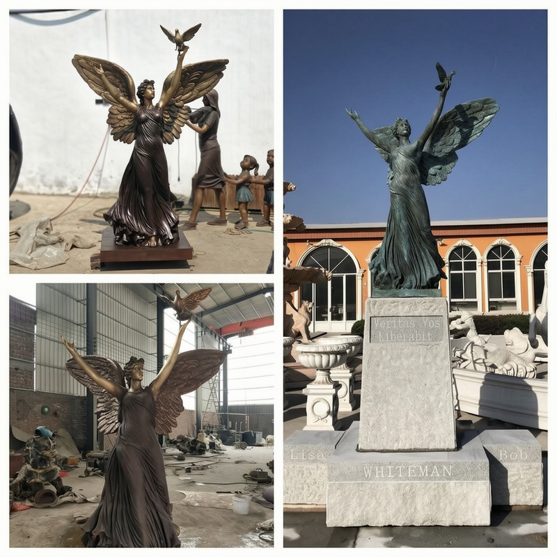 outdoor angel statue