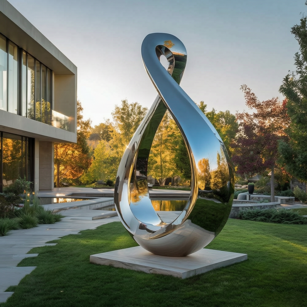abstract loop sculpture