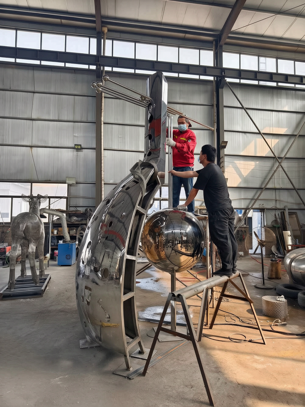 Pipa Musical Sculpture production process