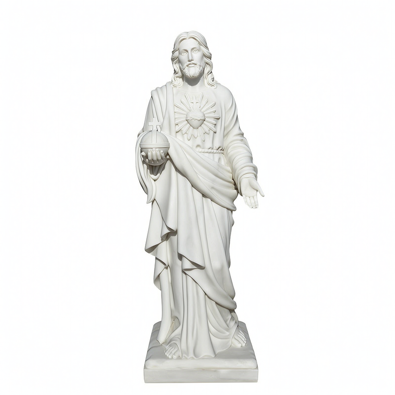 Religious White Marble Christ Jesus Statue CHS-19