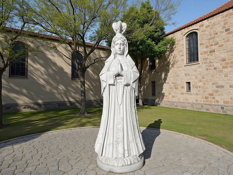 Life Size Virgin Mary Statue with Crown RSMS-04