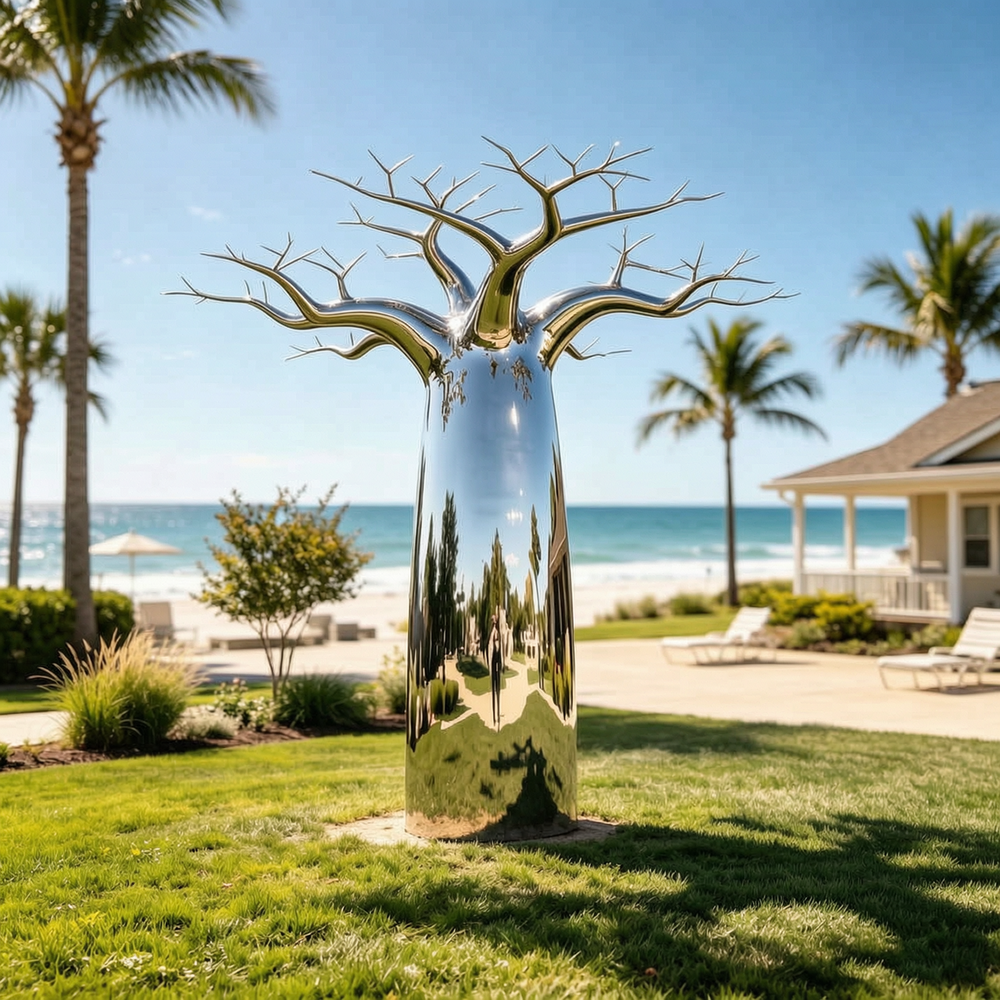 modern baobab tree sculpture
