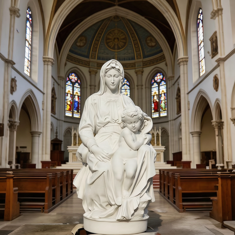 Famous Marble Madonna of Bruges Statue Religious Decor CHS-867
