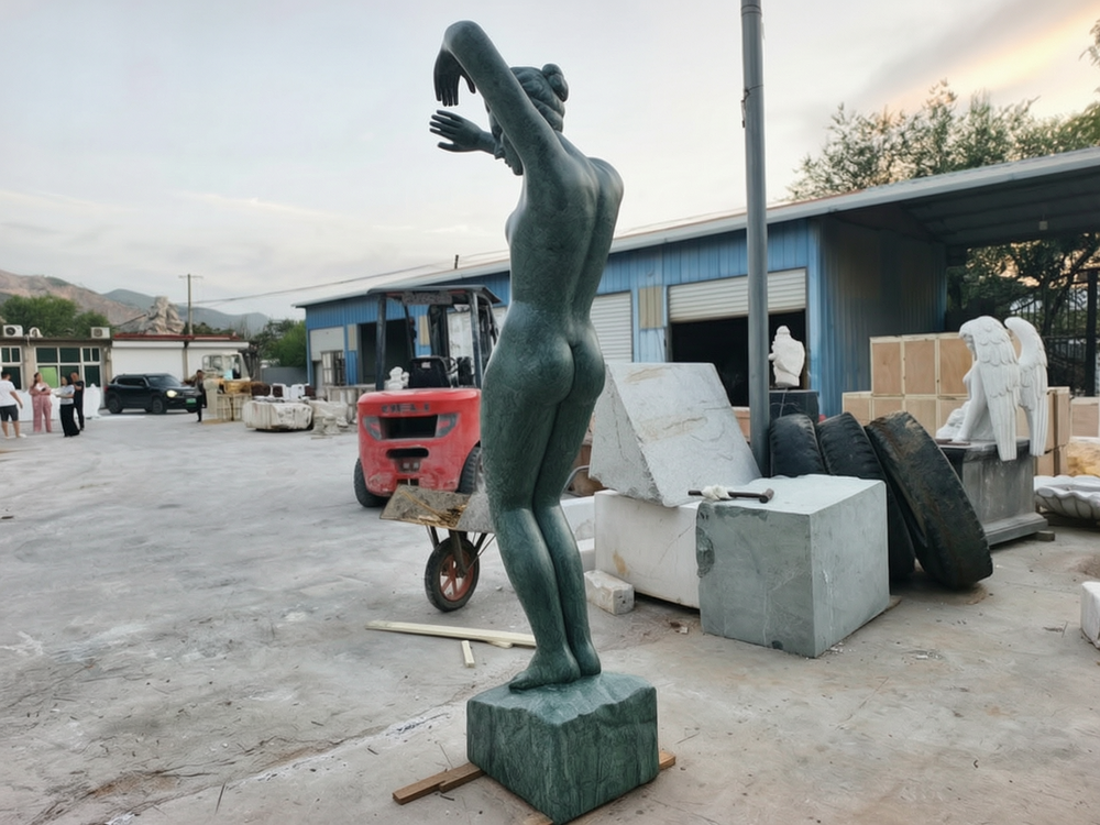 Marble Sculpture of a Nude Woman