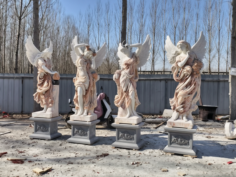 four season angel statue