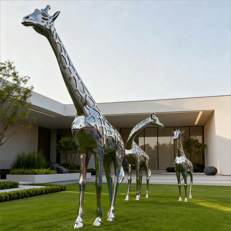 Large Metal Giraffe Sculptures for Sale CSS-402